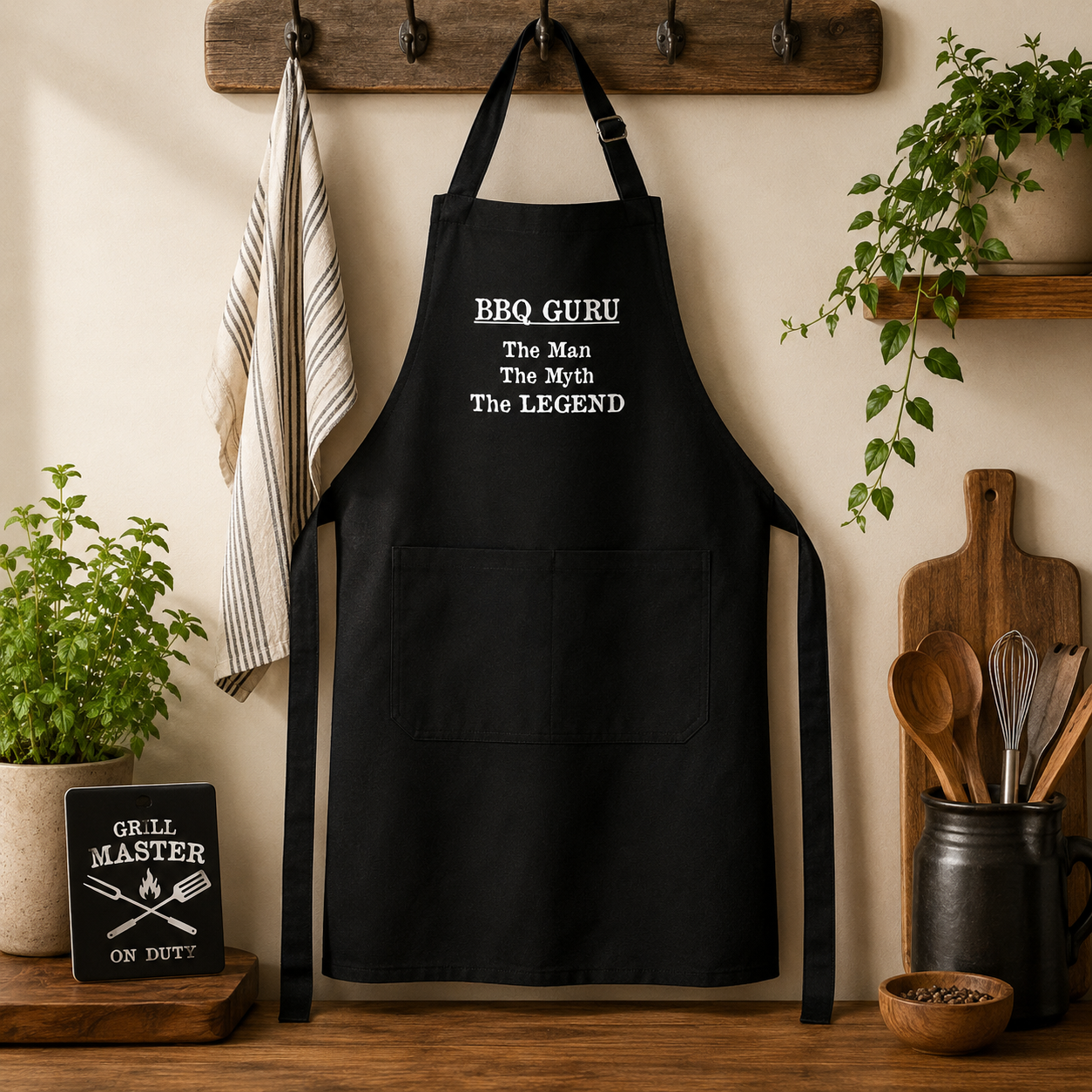 Apron Black Mens