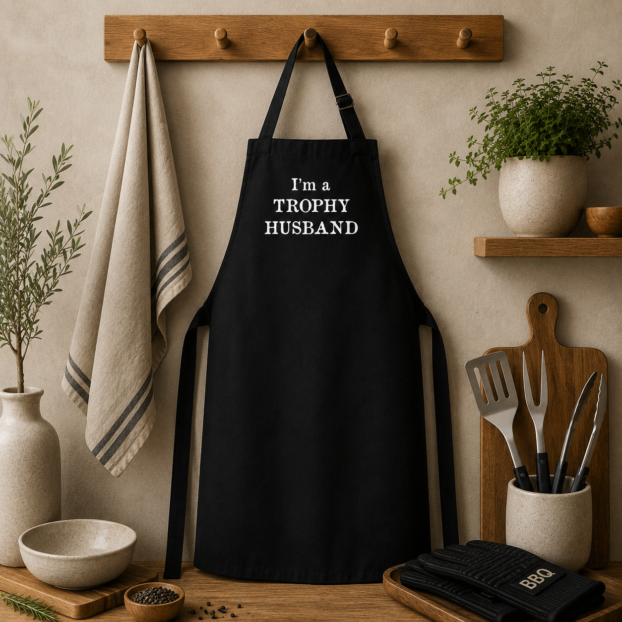 Apron Black Mens