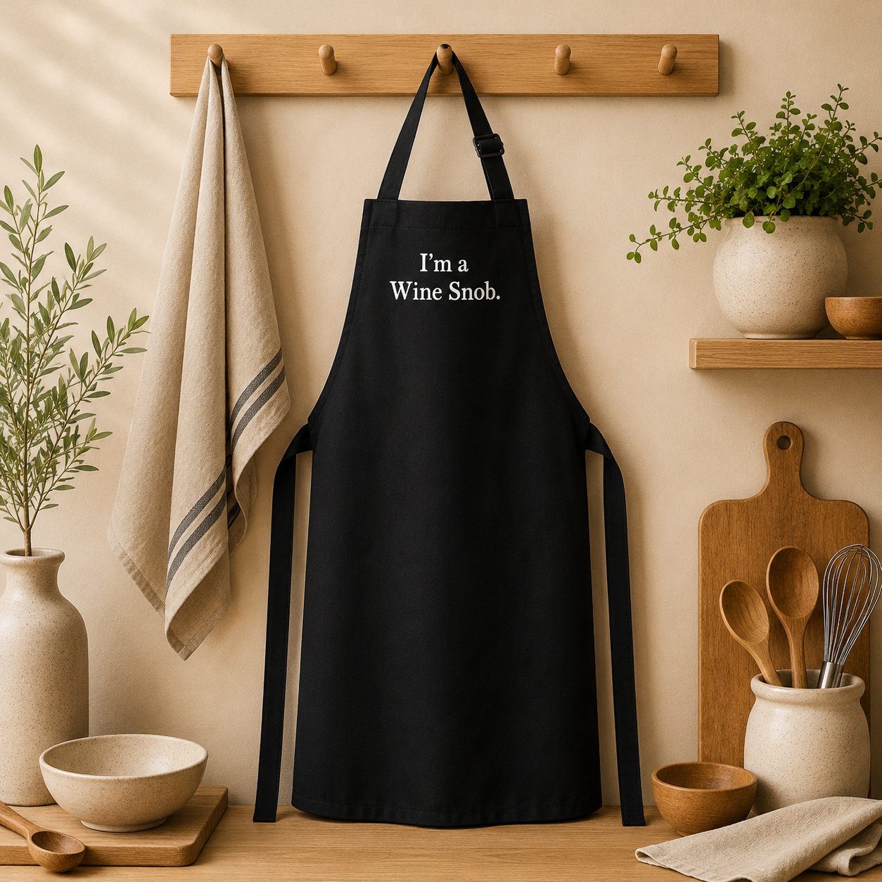 Apron Black Womens